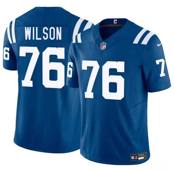 Men & Women & Youth Indianapolis Colts #76 Jack Wilson Blue 2025 F.U.S.E. Vapor Limited Stitched Jersey->indianapolis colts->NFL Jersey